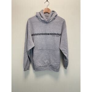 Vintage Mens Hoodie Small Gray Heavyweight Kona Hawaii Graphic Grunge 90s READ